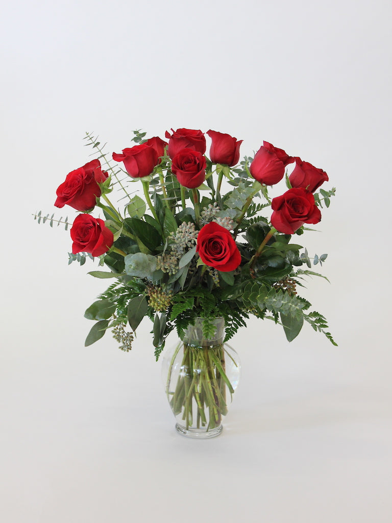DOZEN Premium Red Roses or Mixed Color Premium Roses