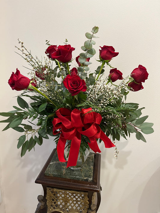 DOZEN Premium Red Roses or Mixed Color Premium Roses