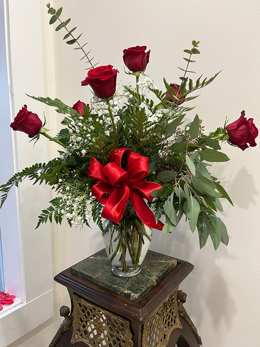 Half Dozen Premium Red Roses or Mixed Color Premium Roses