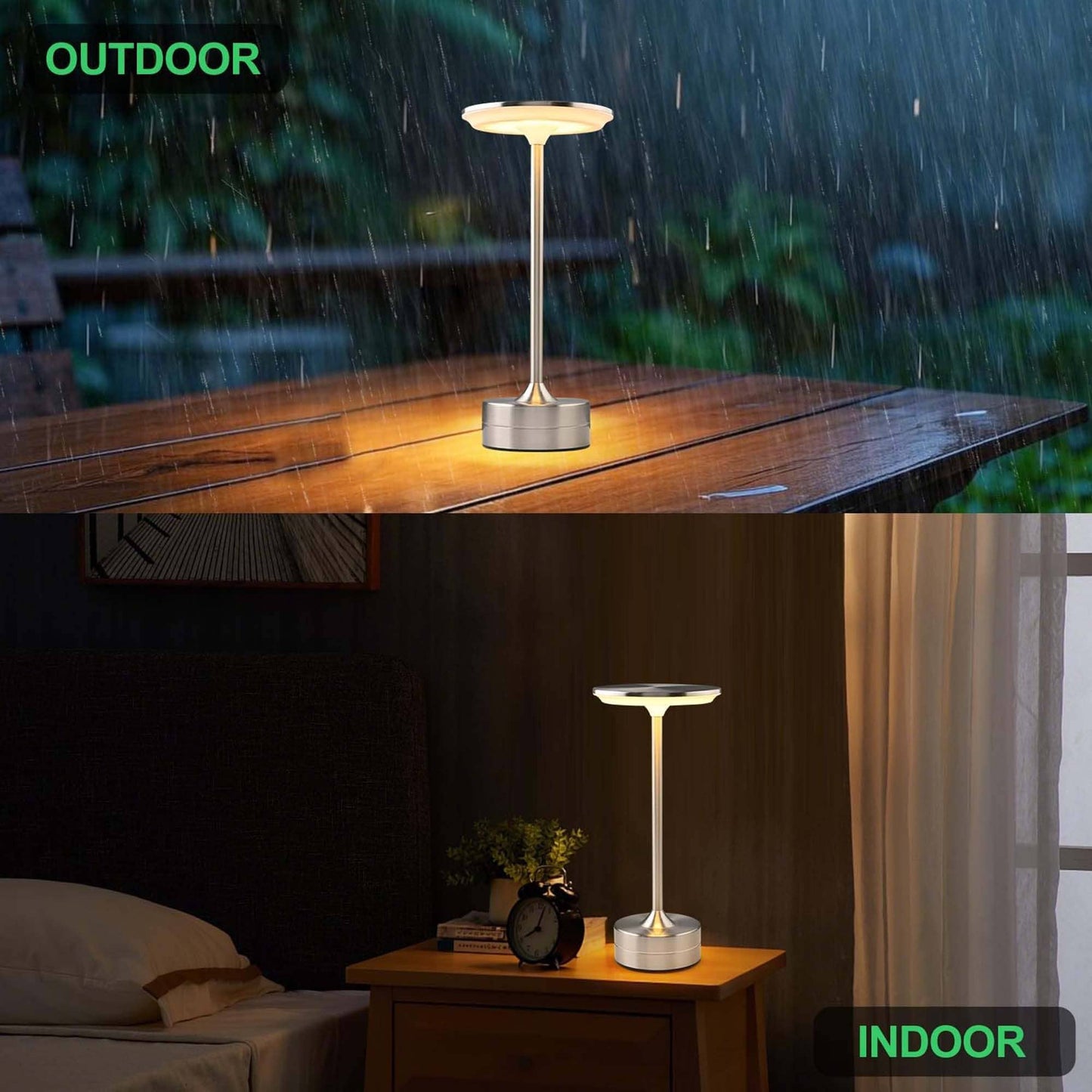 LED Table Lamp | Touch Control | Dimmable | Rechargeable