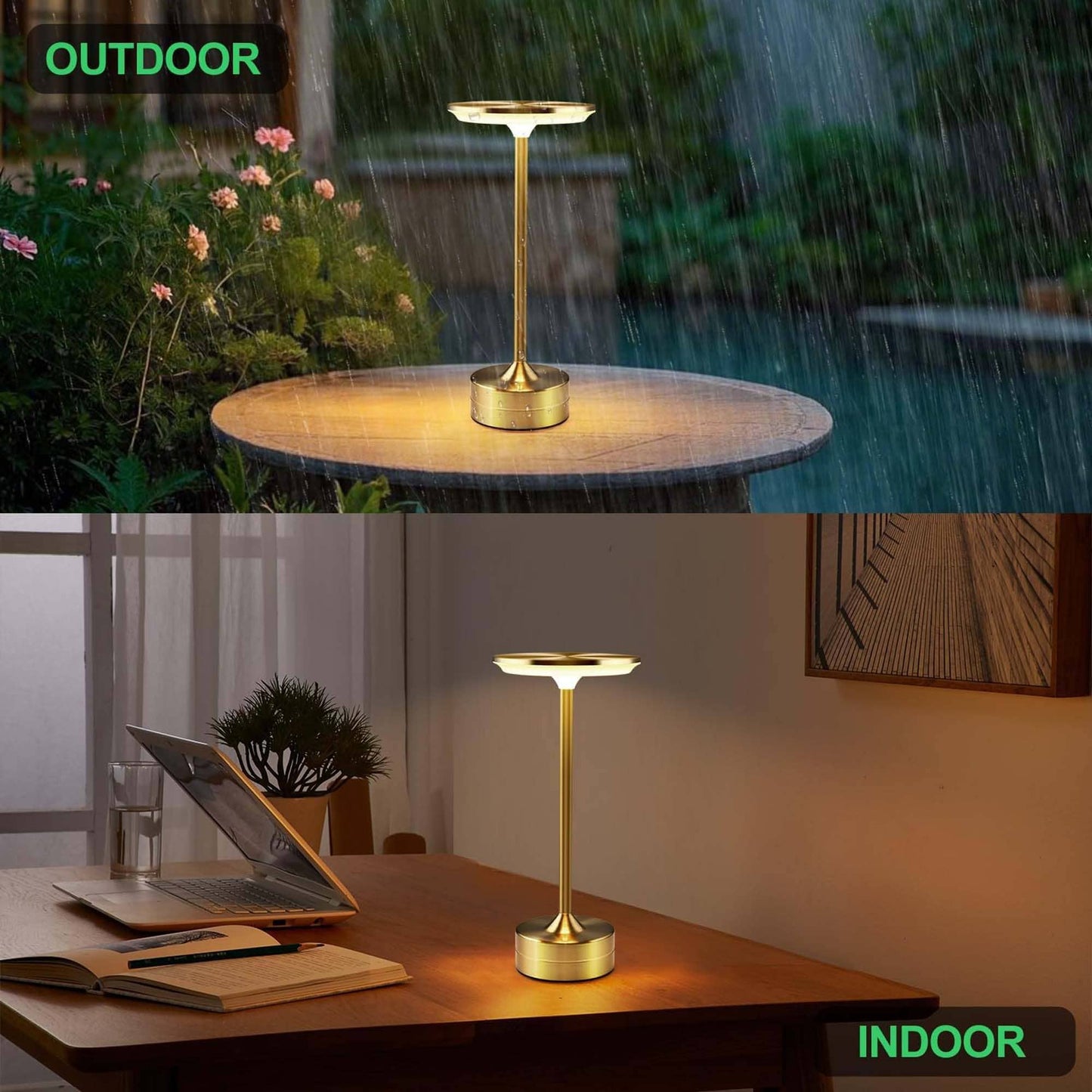 LED Table Lamp | Touch Control | Dimmable | Rechargeable