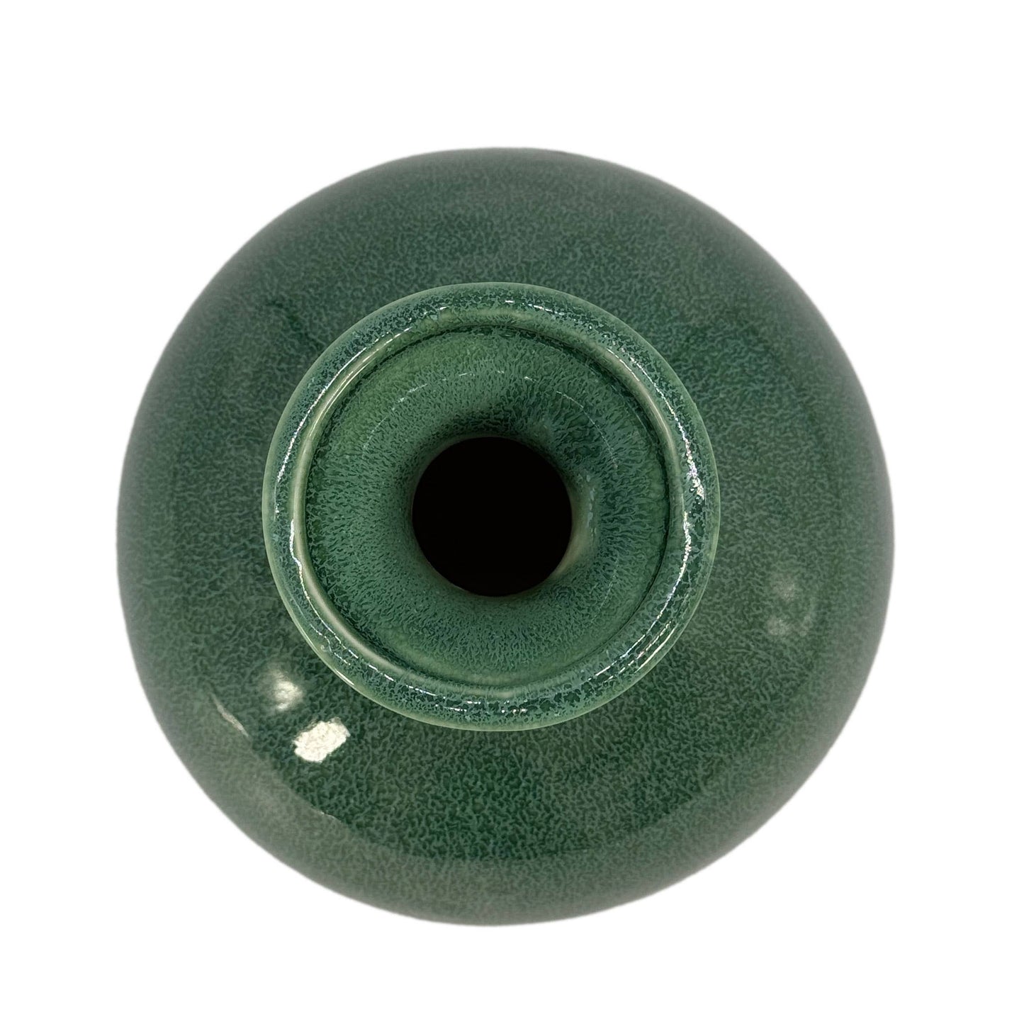 Green Glazed Decorative Ceramic Vase 11"