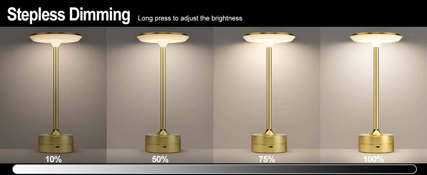 LED Table Lamp | Touch Control | Dimmable | Rechargeable
