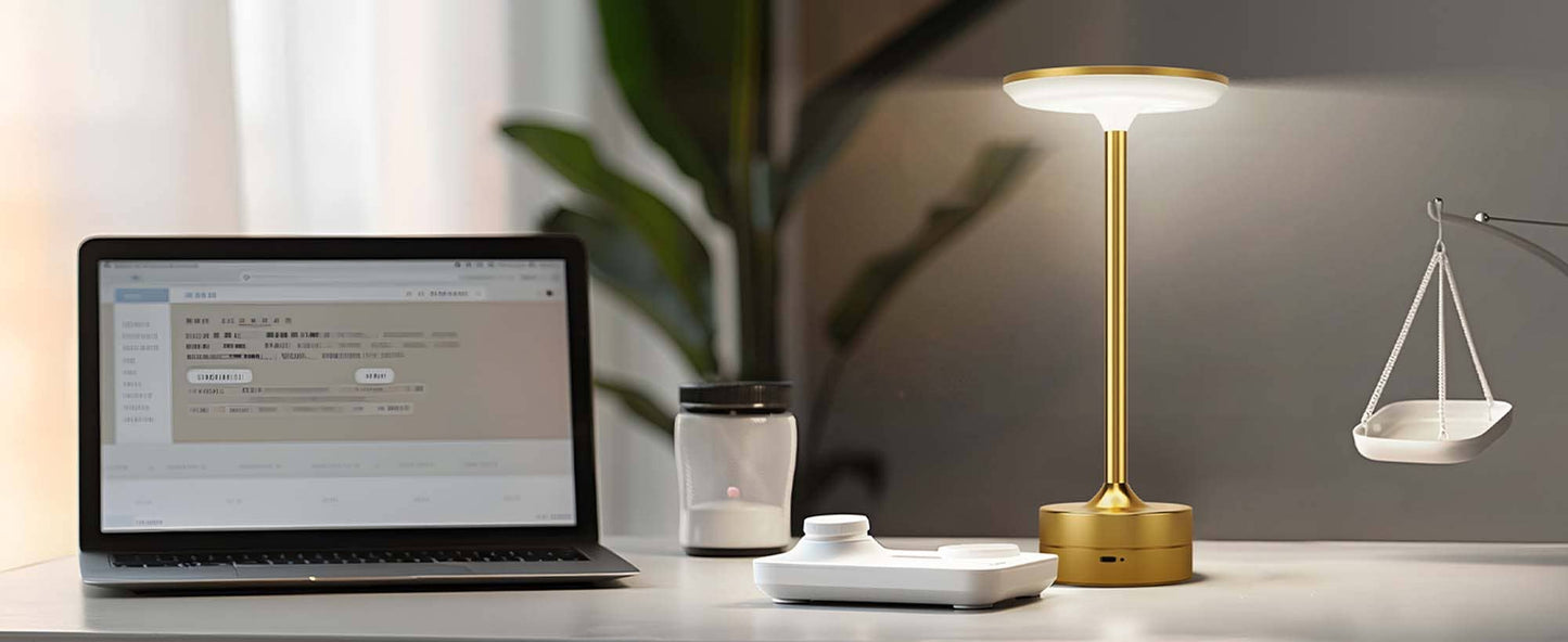 LED Table Lamp | Touch Control | Dimmable | Rechargeable