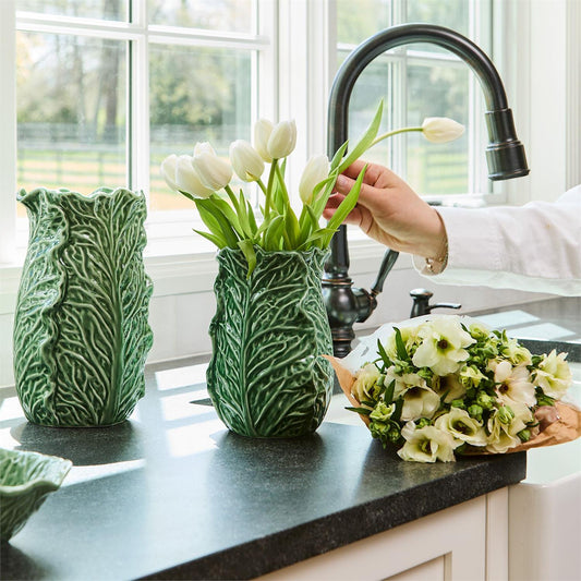 Green Leaf Vase