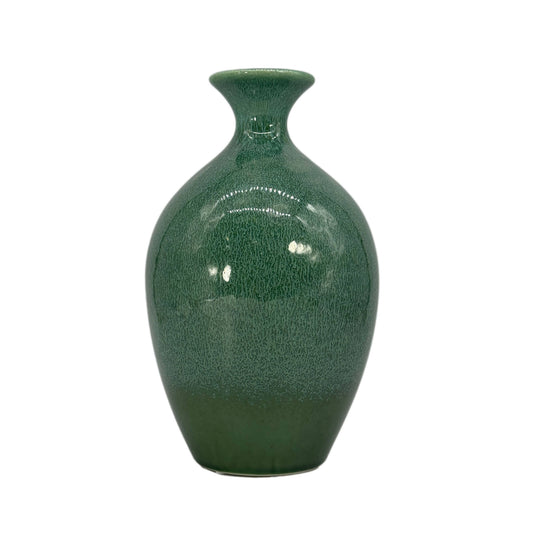 Green Glazed Decorative Ceramic Vase 11"