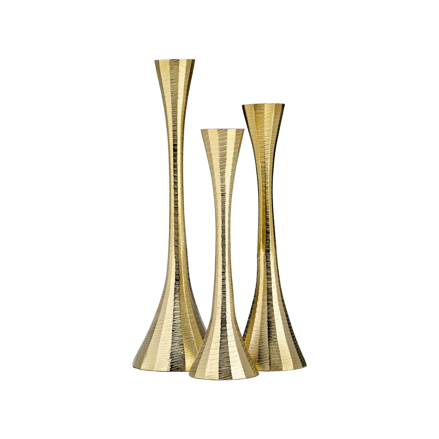 Metal Modern Solid Taper Candle Holder - Gold, 9 in.
